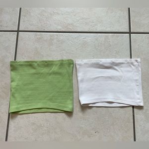 Zara Ribbed Strappless Top